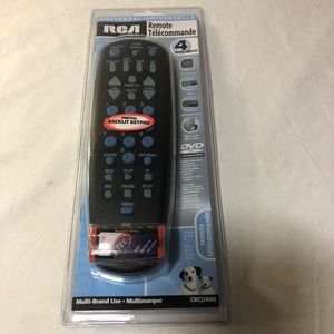 Universal RCA Remote 4 Device Compatible DVD VCR TV Cable Satellite Sleep Timer